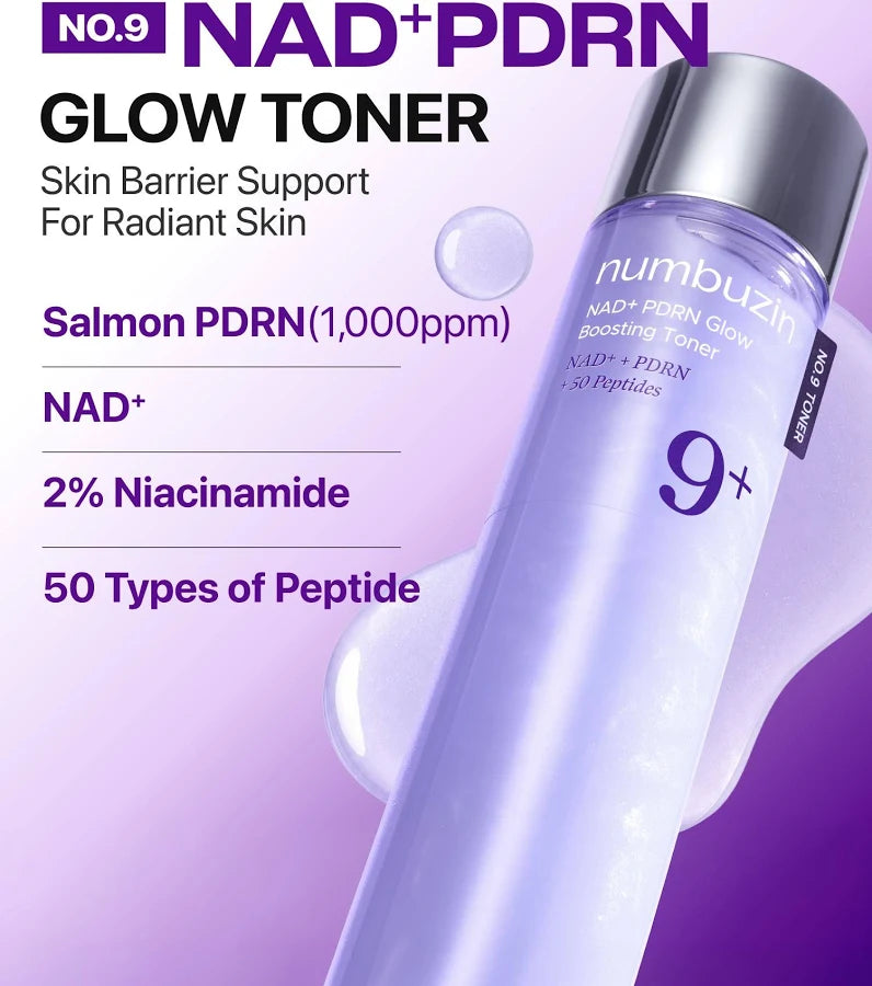 numbuzin No.9 NAD+ PDRN Glow Boosting Toner