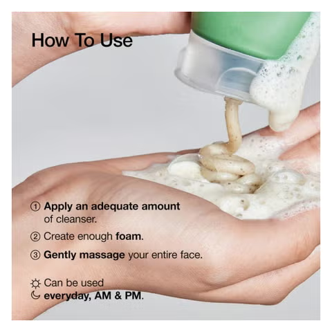How to lather and apply Anua cleansing foam