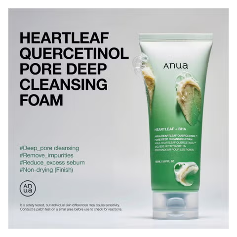 Anua cleansing foam product overview